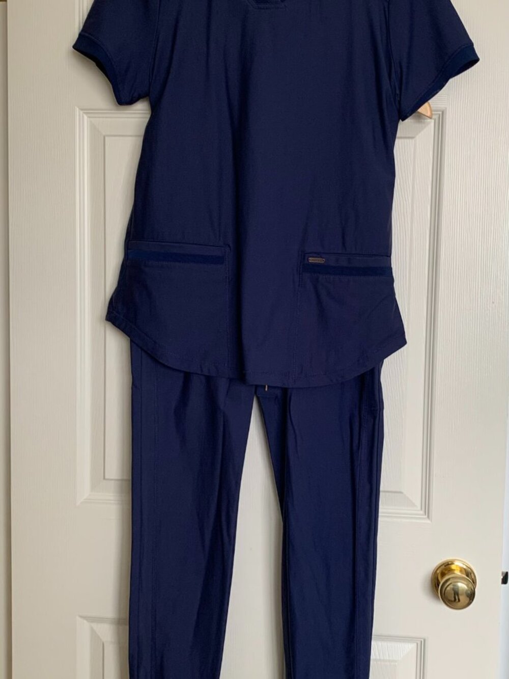Cherokee Form Navy Scrub Top and Pants